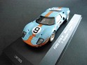 1:43 - IXO - Ford - GT40 - 1968 - Baby Blue W/Orange Stripes - Competición - 1